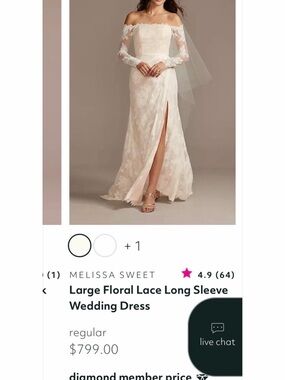 Melissa Sweet | Dresses | Melissa Sweet Ivory Champgane A Line Double Strap Wedding  Dress | Poshmark